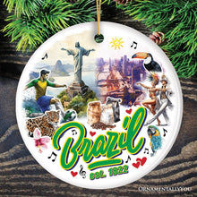 Load image into Gallery viewer, Culturally Artistic Brazilian Christmas Ornament, Keepsake Souvenir and Gift of Brazil
