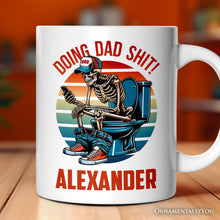 Load image into Gallery viewer, Doing Dad Stuff Personalized Mug, Cool Dad Gift with Custom Name