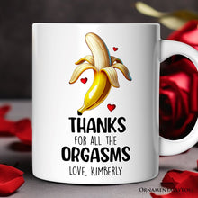 Carregar imagem no visualizador da galeria, Funny Personalized Mug For Boyfriend, Thanks For All The Good Times From Girlfriend Valentine Day Gift With Custom Name