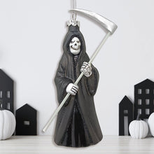 Carregar imagem no visualizador da galeria, Grim Reaper Horror Glass Ornament, Spooky Halloween Christmas Tree Resin Decoration