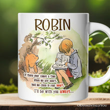 Carregar imagem no visualizador da galeria, If We're Apart Keep Me in Your Heart Personalized Mug, Pooh and Friends Quote for Appreciation Gift