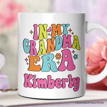 Carregar imagem no visualizador da galeria, In My Grandma Era Personalized Mug, Groovy Grandma Gift With Custom Name