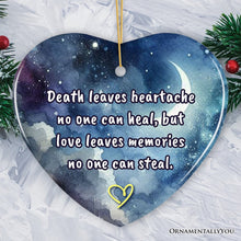 Load image into Gallery viewer, Love Leaves Memory Christmas Ornament, Healing Memorial Gift