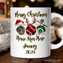 Carregar imagem no visualizador da galeria, Personalized Mug Baseball Buffalo Plaid Christmas, Team and Coaches Gift