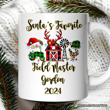 Carregar imagem no visualizador da galeria, Personalized Mug Farm Buffalo Plaid Christmas, Farmhouse Gift