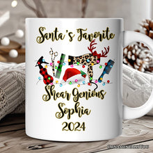 Carregar imagem no visualizador da galeria, Personalized Mug Hair Stylist Buffalo Plaid Christmas, Hair Hustler Gift
