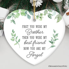 Carregar imagem no visualizador da galeria, My Brother, My Angel Ornament, Sentimental Memorial Christmas Gift