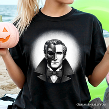 Carregar imagem no visualizador da galeria, Phantom Opera Spooky Portrait T-Shirt, Horror Villain Theme Halloween Tee