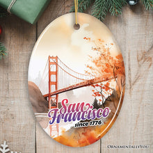 Carregar imagem no visualizador da galeria, San Francisco Golden Gate Bridge Art Ornament, Travel Souvenir Gift