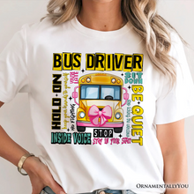Carregar imagem no visualizador da galeria, School Bus Driver T-Shirt, Funny Back to School Occupation Tee
