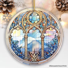 Load image into Gallery viewer, Suncatcher Window Stained Glass Style Ceramic Ornament, Christmas Gift and Decor