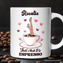Load image into Gallery viewer, That’s That Me Expresso Vibe Personalized Mug, Retro Girls Valentine and Galentine Gift With Custom Name