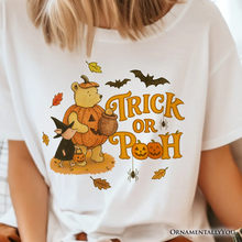 Load image into Gallery viewer, Trick or Pooh T-Shirt, Vintage Halloween Costume Pooh Bear and Friends Tee