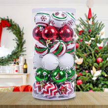 Load image into Gallery viewer, Unique and Sparkling Christmas Bauble Set of 30, Holiday Tree Set