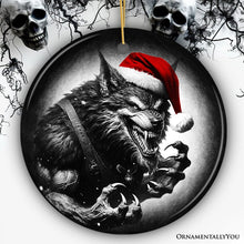 Load image into Gallery viewer, Vicious Werewolf Ceramic Ornament, Enigmatic Christmas Decoration for Halloween Tree