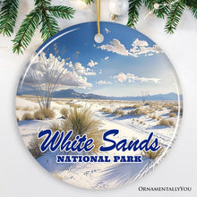 Carregar imagem no visualizador da galeria, White Sands National Park Scenic Ceramic Ornament, New Mexico Souvenir Christmas Decoration