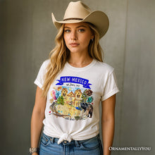 Load image into Gallery viewer, Artistic New Mexico State Themes and Landmarks T-Shirt, Tee for History and Travel Lovers