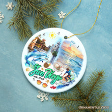 Carregar imagem no visualizador da galeria, Artistic San Diego Christmas Ornament, Keepsake Souvenir and Gift