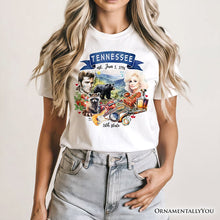 Load image into Gallery viewer, Artistic Tennessee State Themes and Landmarks T-Shirt, Tee for History and Travel Lovers