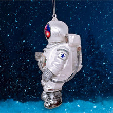 Load image into Gallery viewer, Astronaut Glass Christmas Ornament