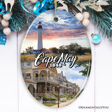 Carregar imagem no visualizador da galeria, Cape May Coastal Charm Ornament, American Seaside Retreat Christmas Gift and New Jersey Souvenir