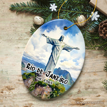 Cargar imagen en el visor de la galería, Christ the Redeemer Ornament, Brazilian Christmas Gift, Rio de Janeiro Souvenir