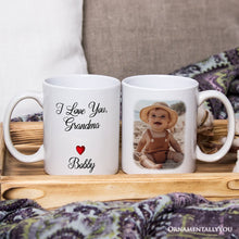 Load image into Gallery viewer, Custom Photo Mug For Grandmother Personalized Mug, I Love You Grandma Gift With Custom Name