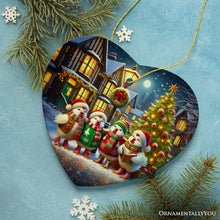 Load image into Gallery viewer, Delightful Victorian Chicken Carolers Ornament, Cozy Christmas Tree Decor