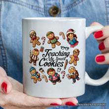 Carregar imagem no visualizador da galeria, Gingerbread Teacher Personalized Mug, Teaching My Smart Cookies Gift with Custom Name
