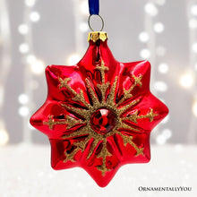 Carregar imagem no visualizador da galeria, (Pre-Order) Graceful Nativity Star Glass Christmas Ornament, Unique Christian Religious Decor