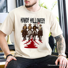 Cargar imagen en el visor de la galería, Howdy Halloween Cowboy Men T-Shirt, Sheriff Western Riders Spooky Tee
