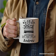 Load image into Gallery viewer, I Am A Writer Personalized Mug, Book Lover Gift With Custom Name