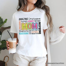 Carregar imagem no visualizador da galeria, Inspirational Mom Life T-Shirt, White Stylish Casual Women's Tee