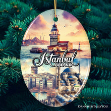 Carregar imagem no visualizador da galeria, Istanbul City Historical Landmarks and Cultural Ornament, Artistic Turkey Handmade Christmas Gift and Souvenir