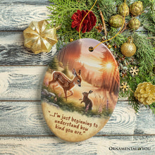 Carregar imagem no visualizador da galeria, Kindness in Your Heart Ornament, Bambi's Gentle Lesson Christmas Gift