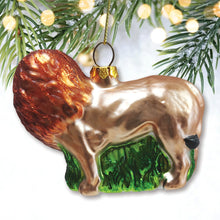 Carregar imagem no visualizador da galeria, Exotic Safari Lion Glass Christmas Ornament