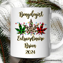 Carregar imagem no visualizador da galeria, Personalized Mug Marijuanna Buffalo Plaid Christmas Cannabis Gift