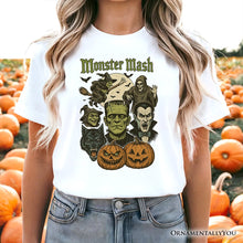 Carregar imagem no visualizador da galeria, Monster Mash Classic T-Shirt, Halloween Monsters Tee for The Spooky Season