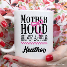 Carregar imagem no visualizador da galeria, Motherhood Personalized Mug, Mom Gift With Custom Name