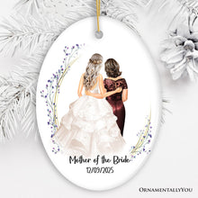Carregar imagem no visualizador da galeria, Mother and Daughter Wedding Bride Personalized Gift Ornament