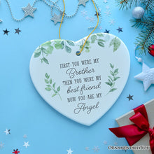 Carregar imagem no visualizador da galeria, My Brother, My Angel Ornament, Sentimental Memorial Christmas Gift