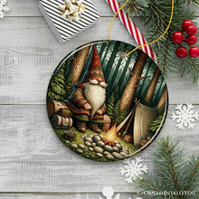 Carregar imagem no visualizador da galeria, Nordic Folk Gnome Forest Elder Ornament, Scandinavian Folklore Camping Tree Decor
