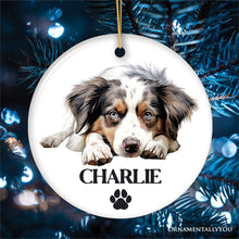 Carregar imagem no visualizador da galeria, Personalized Watercolor Dog Breeds Ornament Christmas Gift With Custom Name