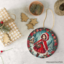 Carregar imagem no visualizador da galeria, Red Riding Hood Christmas Ornament, Beautiful Fairytale Princess Christmas Gift and Decor