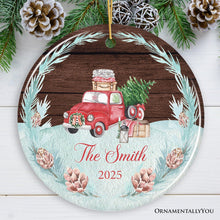 Carregar imagem no visualizador da galeria, Rustic Vintage Personalized Family Ornament