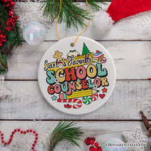 Load image into Gallery viewer, Santa’s Favorite School Counselor Handcrafted Christmas Ornament, Guidance Counselor Appreciation Gift