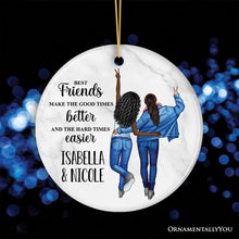 Carregar imagem no visualizador da galeria, Sentimental Best Friends Quote Custom Ornament Gift, Personalized Outfits