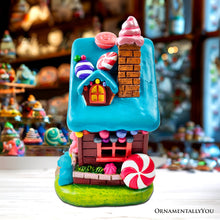 Carregar imagem no visualizador da galeria, Sugary Haven Candy House Tabletop Figurine, 7" LED Christmas Gingerbread Style Home Decoration