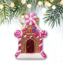 Carregar imagem no visualizador da galeria, (Pre-Order) Sweet Treat Cottage Candy Lane House Glass Christmas Ornament