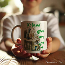 Load image into Gallery viewer, The Caterpillar Who Are You Vintage Personalized Mug, Alice's Adventures in Wonderland with Custom Name